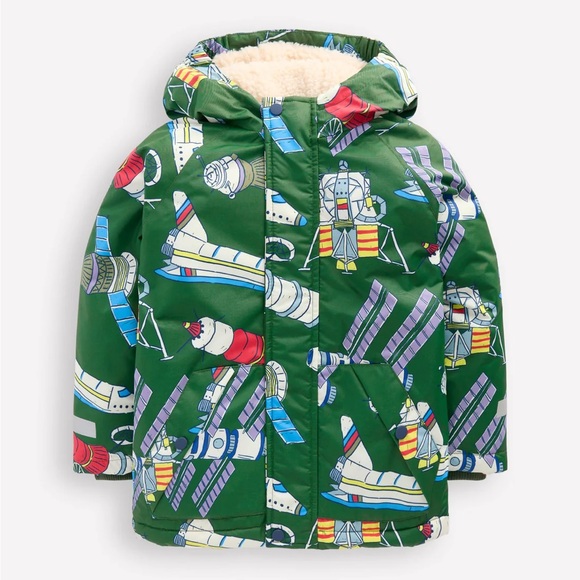 Borg Lined Anorak Eden Satellite Jacket - 2-3Y